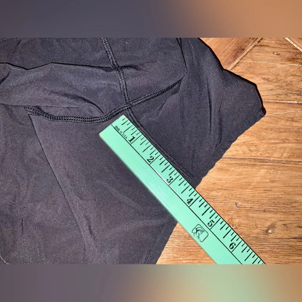 Lululemon Black Run Times Athletic Running Shorts Size 6